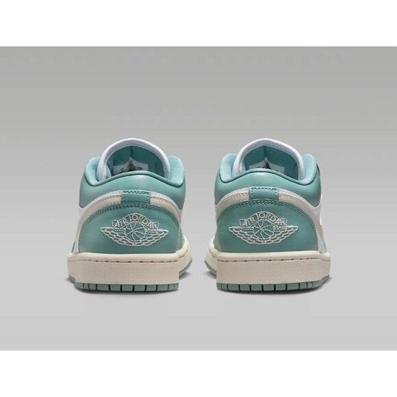 Nike Women Sneaker Air Jordan 1 Low-White/Cannon/Brown- DC0774-138~Size 7 - Picture 5 of 9